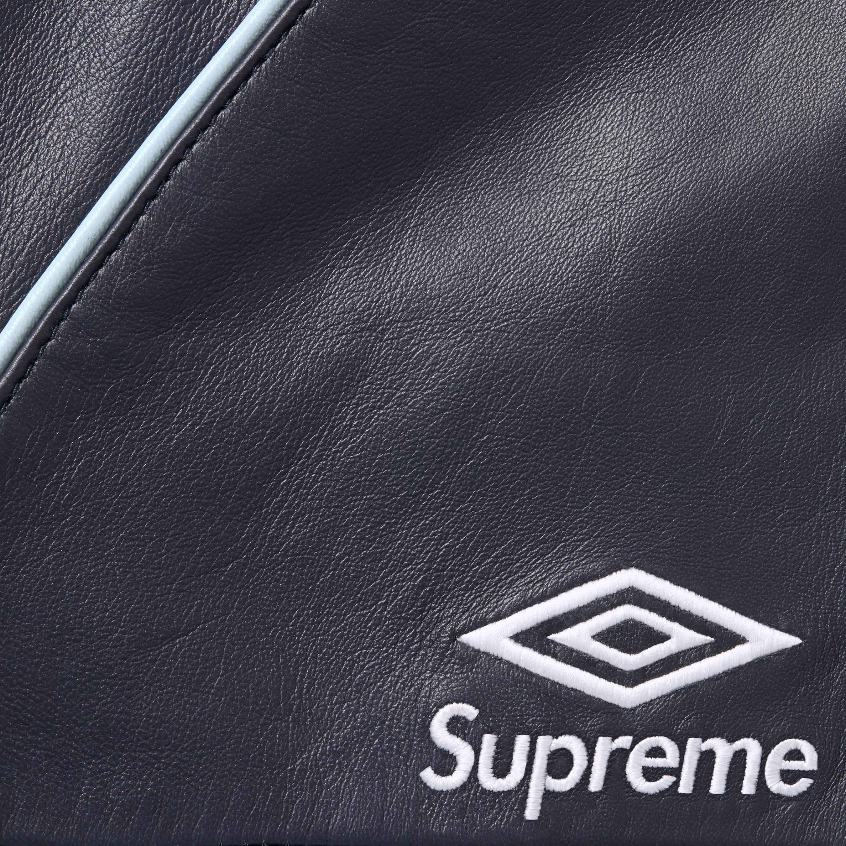 Supreme®/Umbro® Leather Track Jacket view 3